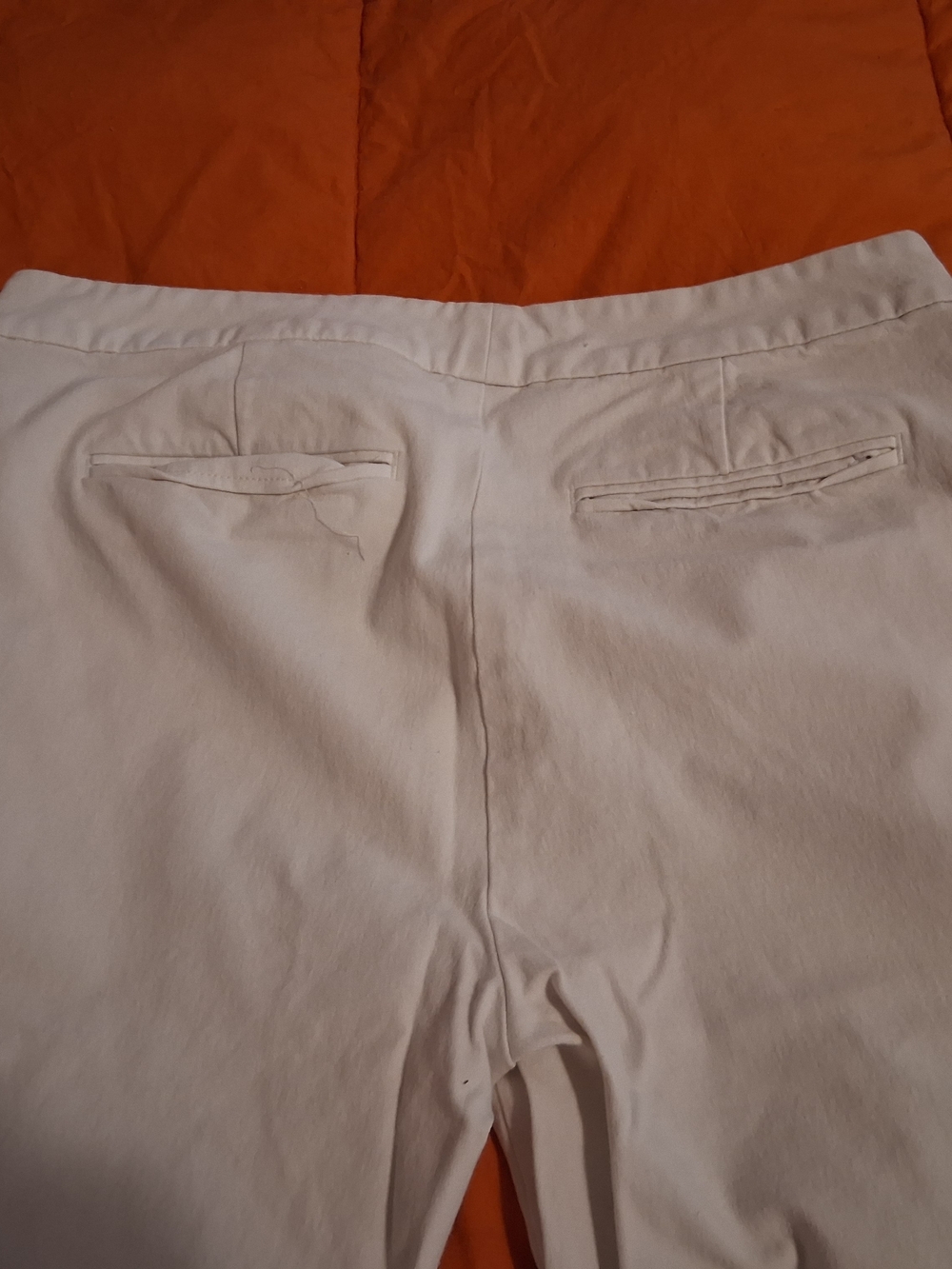 LAUREN Ralph Lauren White Slim Cloth Pants Womens Size 6 - Picture 6 of 7
